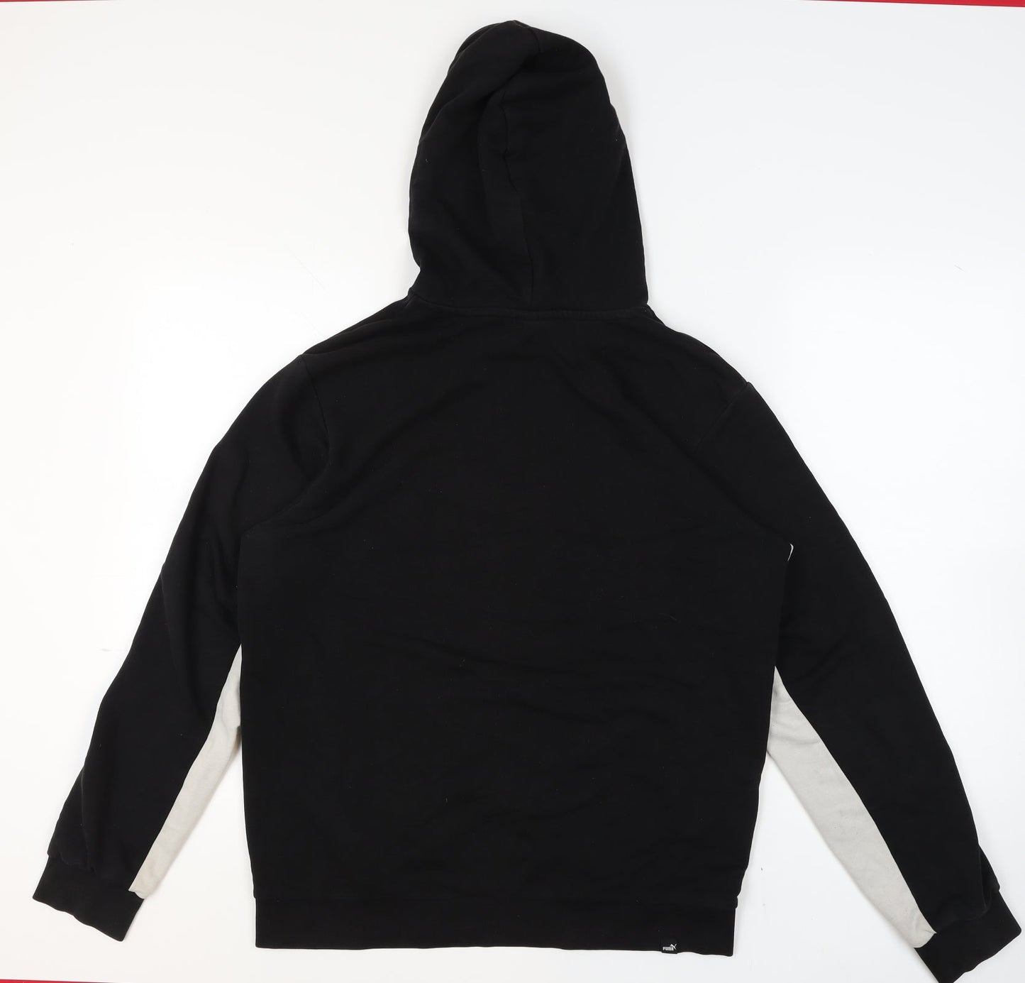 Mens UK Size M PUMA Black Pullover Hoodie