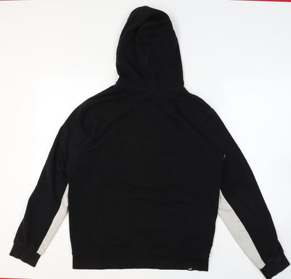Mens UK Size M PUMA Black Pullover Hoodie