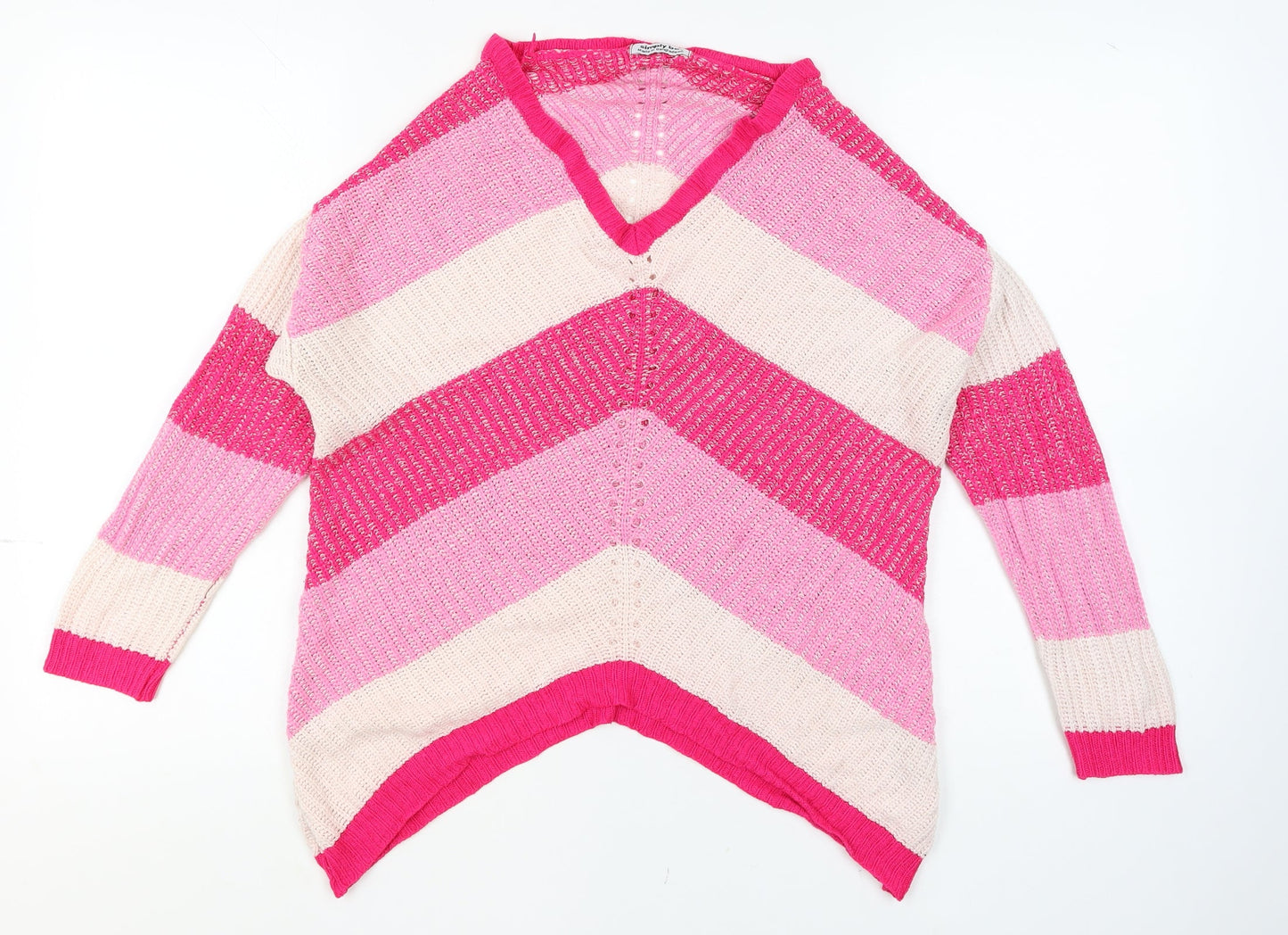 Womens UK Size 12 Simply Be Pink Tunic Blouse