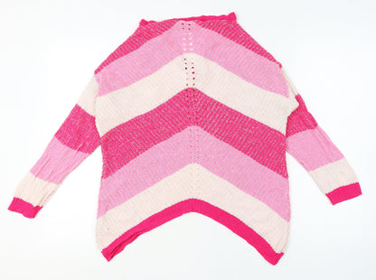 Womens UK Size 12 Simply Be Pink Tunic Blouse