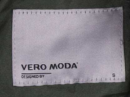 Womens UK Size S VERO MODA Green Puffer Jacket