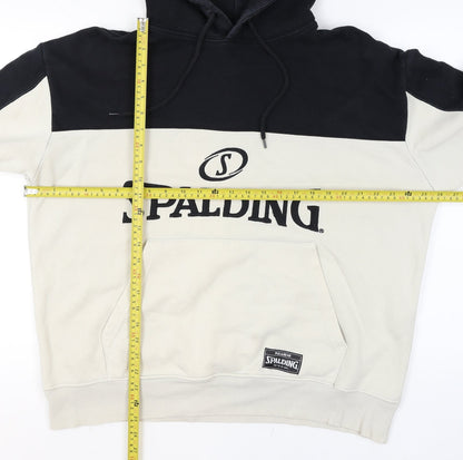 Mens UK Size L Pull & Bear Beige Pullover Hoodie