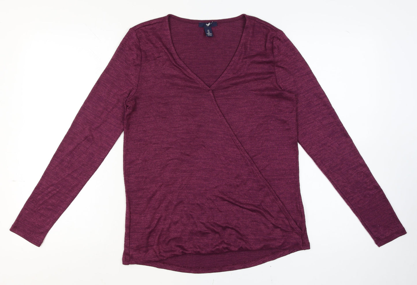 Womens UK Size S Gap Purple Wrap T-Shirt