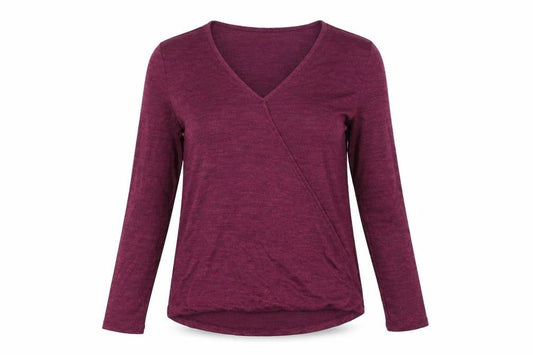 Womens UK Size S Gap Purple Wrap T-Shirt
