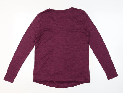 Womens UK Size S Gap Purple Wrap T-Shirt