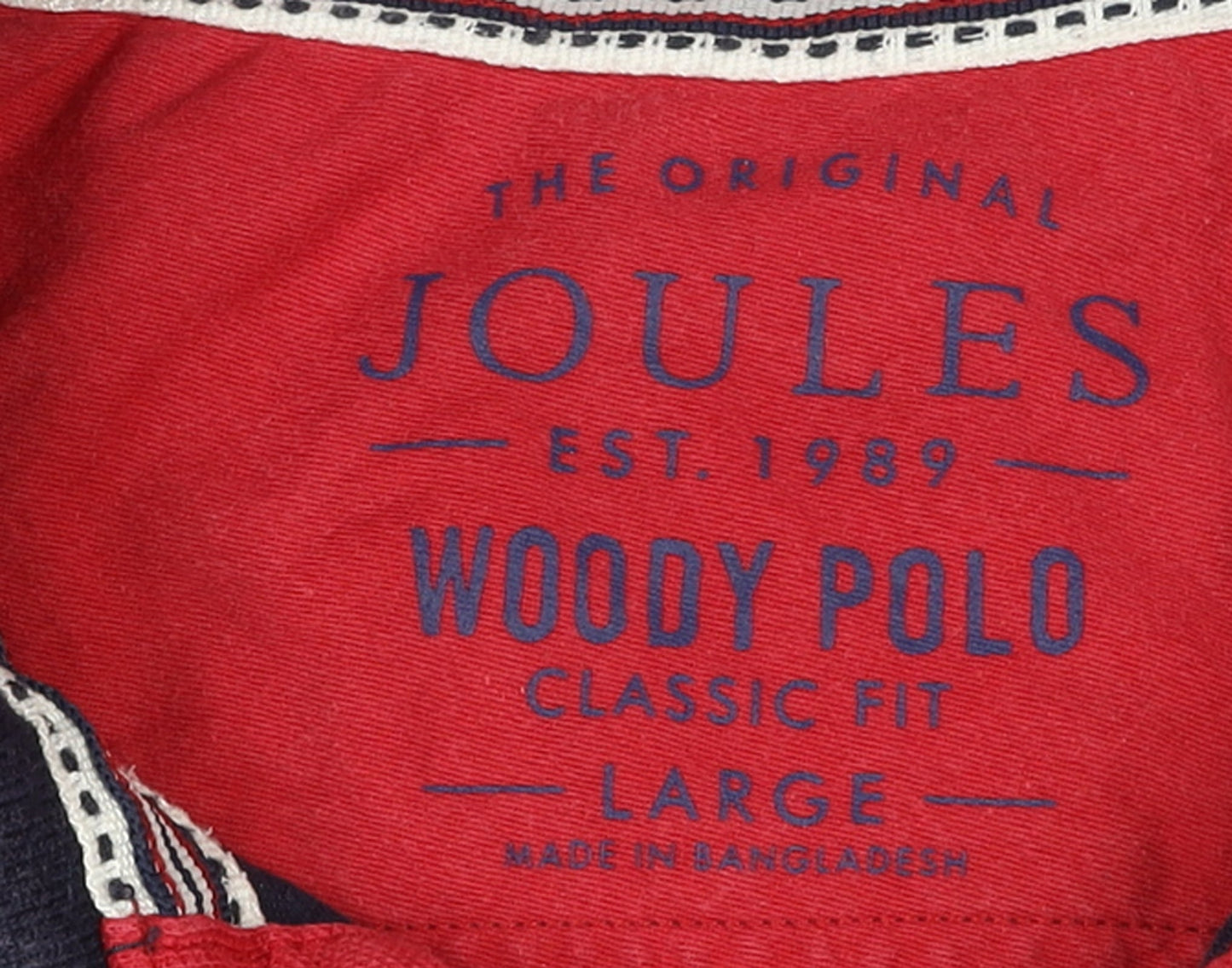 Mens UK Size L Joules 100% Cotton Polo Shirt