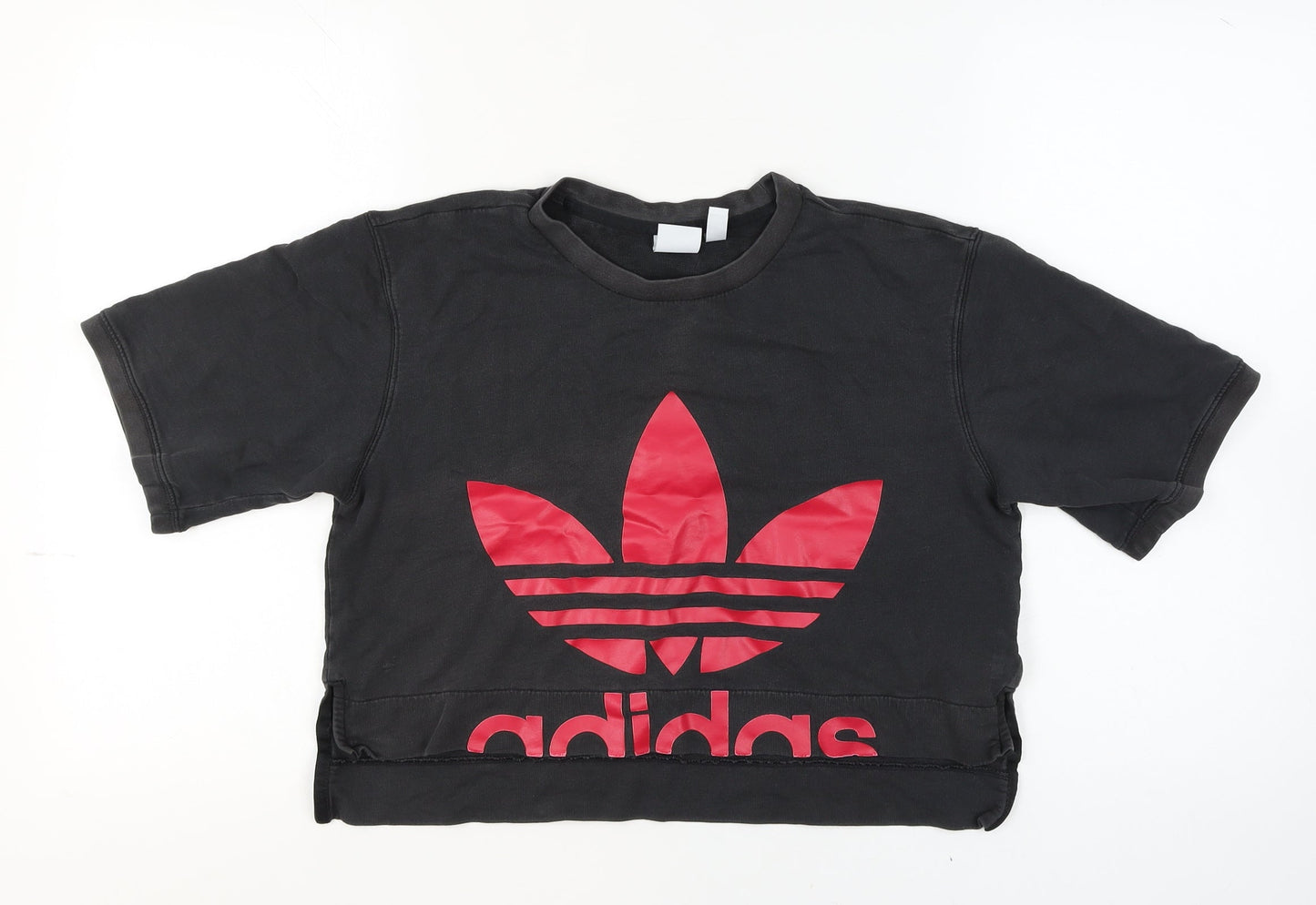 Womens UK Size 8 adidas Black Gym & Training Running & Jogging Yoga T-Shirt