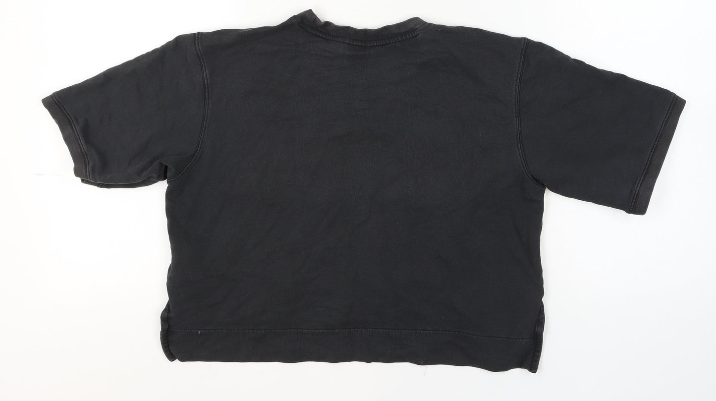 Womens UK Size 8 adidas Black Gym & Training Running & Jogging Yoga T-Shirt