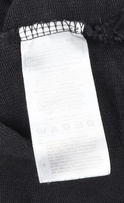 Womens UK Size 8 adidas Black Gym & Training Running & Jogging Yoga T-Shirt