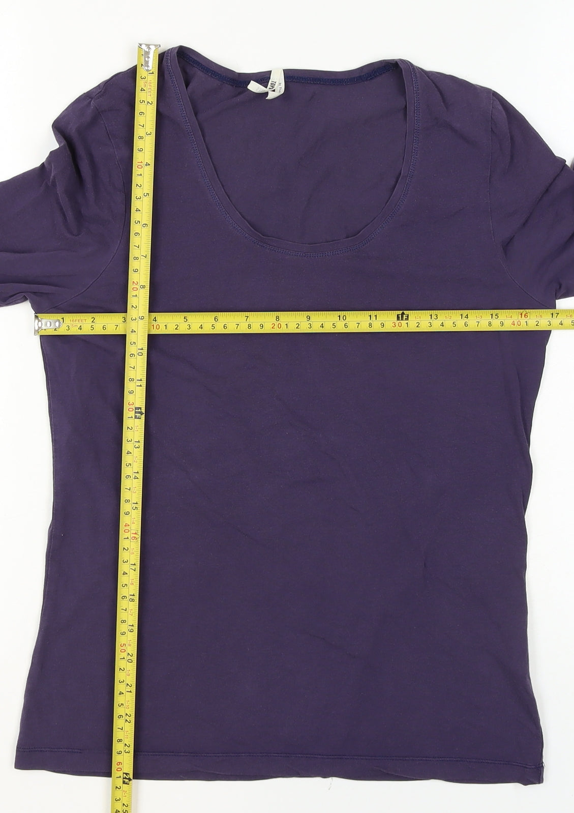 Womens UK Size M Part Two Purple Basic T-Shirt