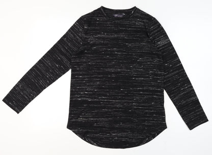 Womens UK Size 10 Marks and Spencer Black Basic T-Shirt