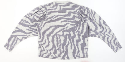 Womens UK Size XS Ted Baker Grey Pullover Jumper