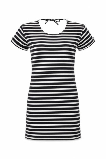 Front view of L.O.G.G. Women's Multicoloured XS T-Shirt Dress Nautical Cotton
