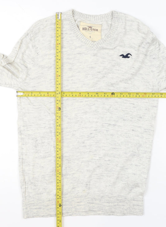 Mens UK Size S Hollister Grey Pullover Jumper