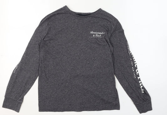Mens UK Size XS Abercrombie & Fitch Grey  T-Shirt