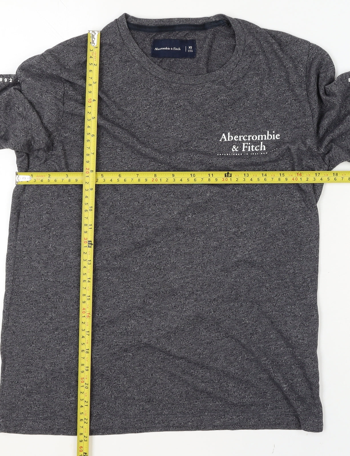 Mens UK Size XS Abercrombie & Fitch Grey  T-Shirt