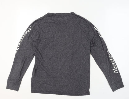 Mens UK Size XS Abercrombie & Fitch Grey  T-Shirt