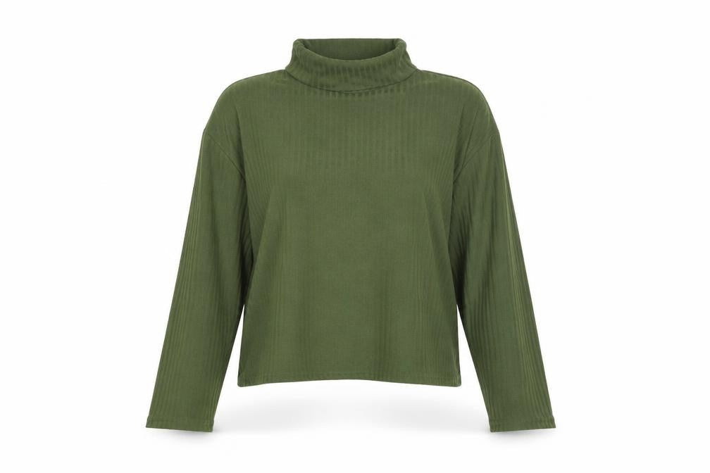 Womens UK Size M H&M Green Basic T-Shirt