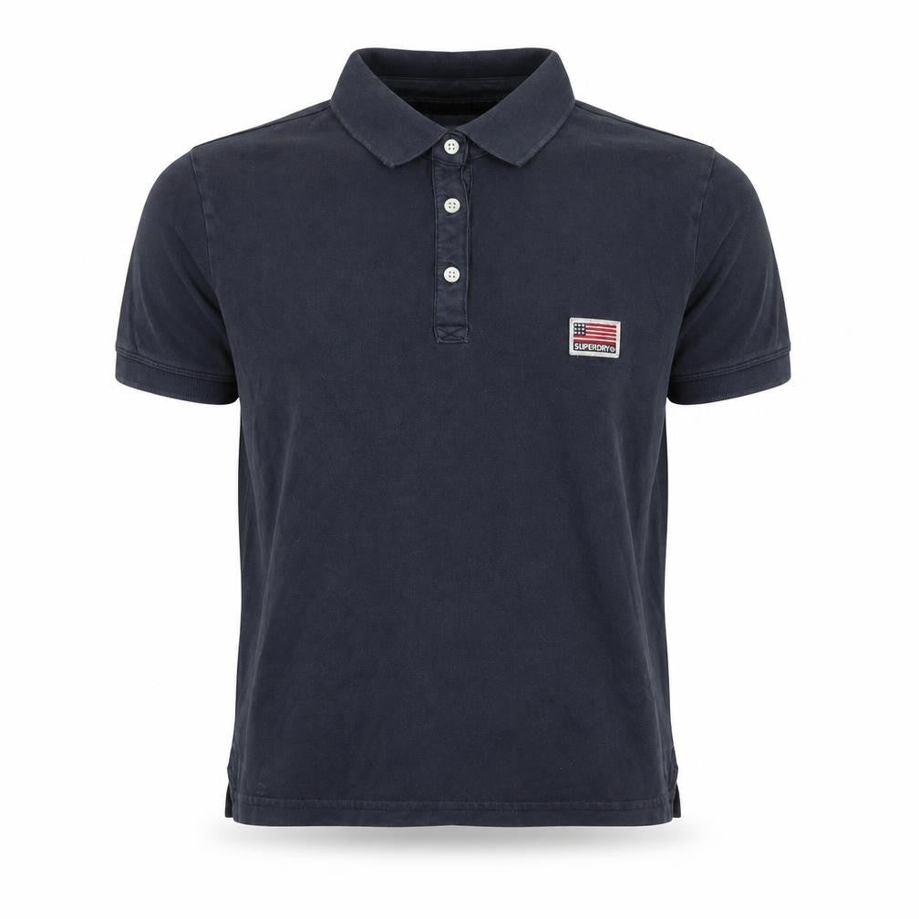 Boys UK Size L Superdry Blue Basic Polo