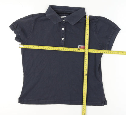 Boys UK Size L Superdry Blue Basic Polo