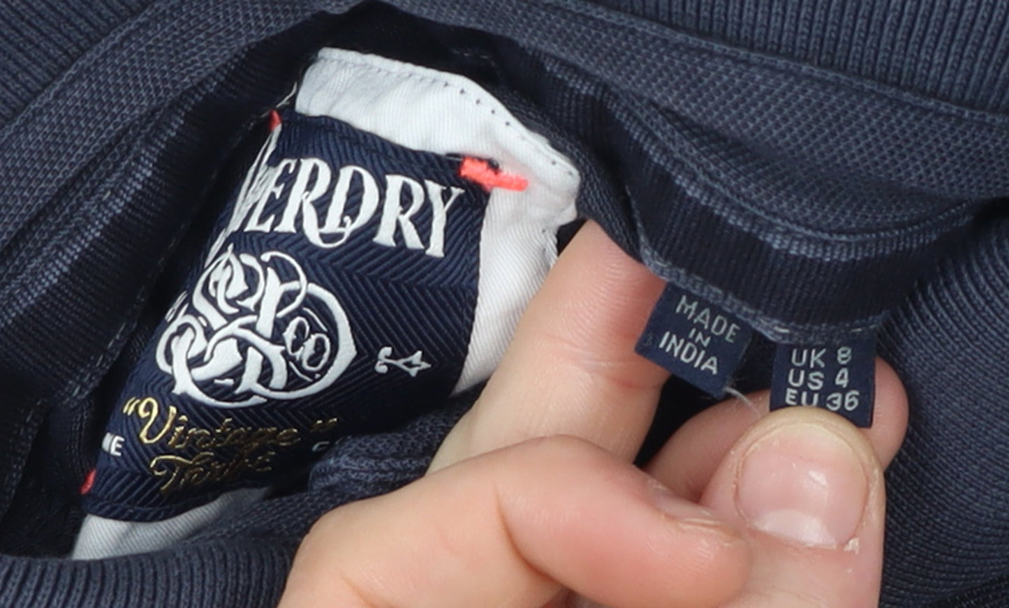 Boys UK Size L Superdry Blue Basic Polo