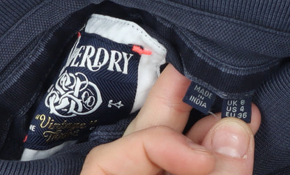 Boys UK Size L Superdry Blue Basic Polo