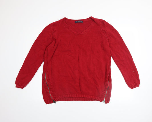 Womens UK Size 12 Marks and Spencer Red Pullover Jumper