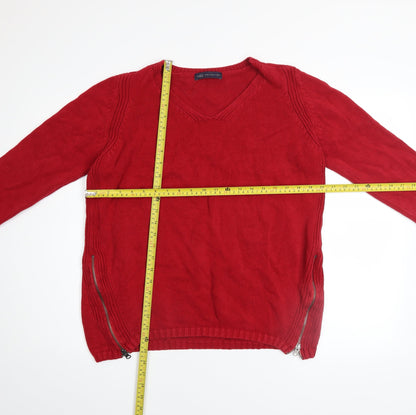 Womens UK Size 12 Marks and Spencer Red Pullover Jumper
