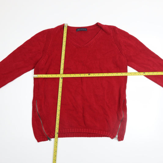 Womens UK Size 12 Marks and Spencer Red Pullover Jumper