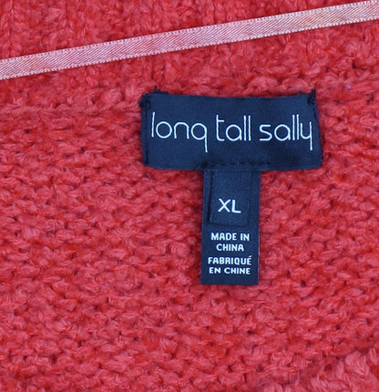 Womens UK Size XL Long Tall Sally Red Pullover Jumper