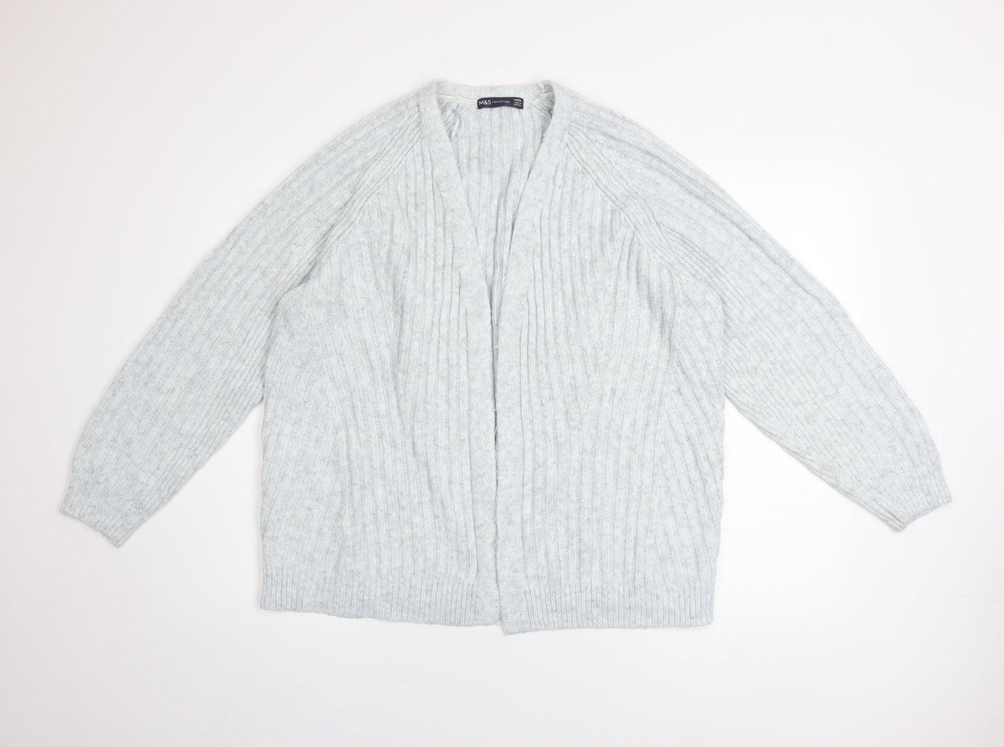 Womens UK Size L Marks and Spencer Grey Cardigan Jumper