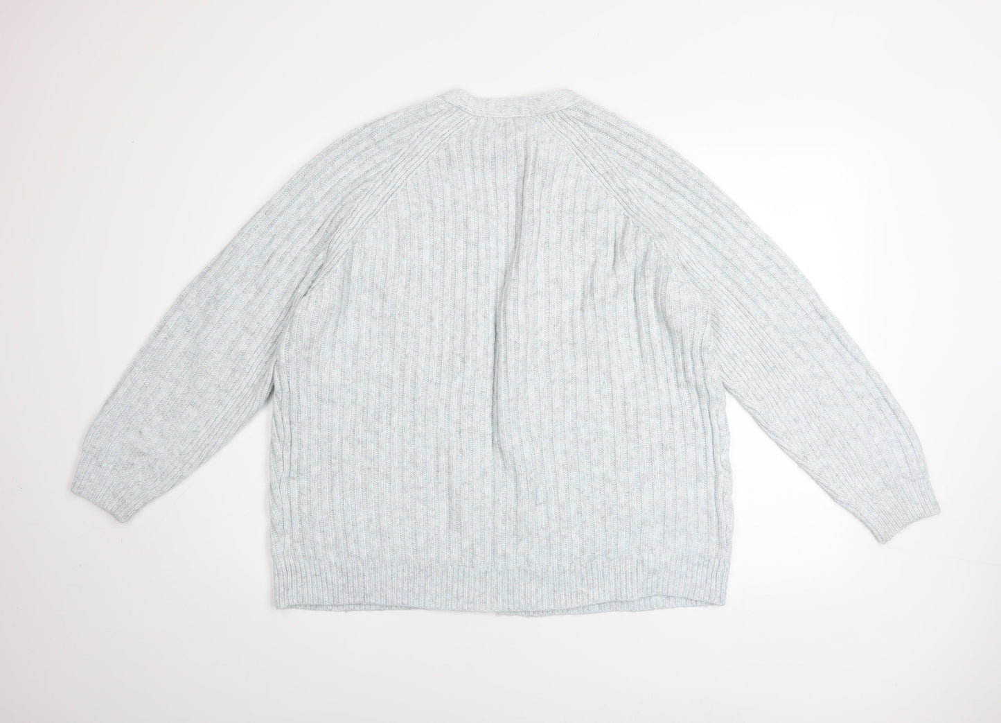 Womens UK Size L Marks and Spencer Grey Cardigan Jumper