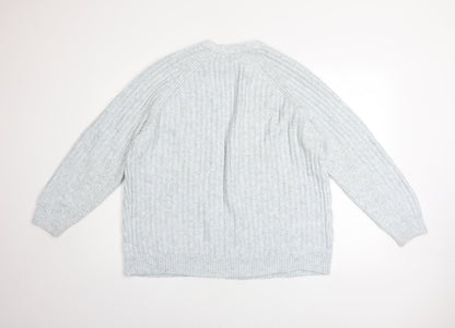 Womens UK Size L Marks and Spencer Grey Cardigan Jumper