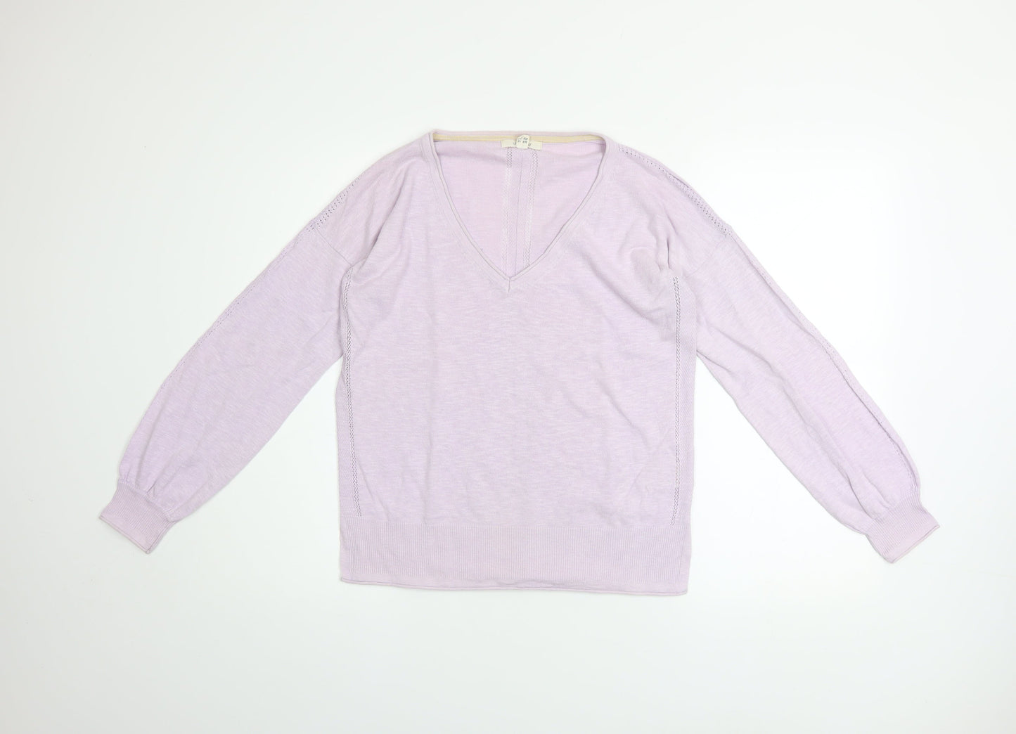 Womens UK Size 10 White Stuff Purple Pullover Jumper