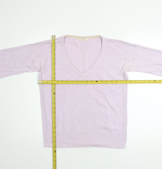 Womens UK Size 10 White Stuff Purple Pullover Jumper