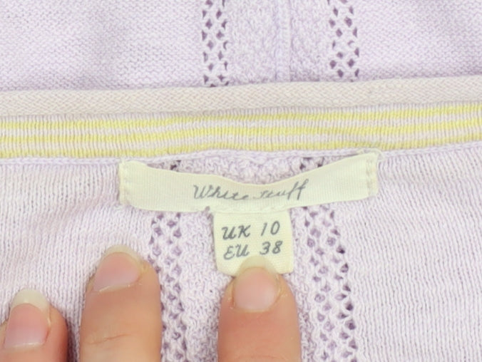 Womens UK Size 10 White Stuff Purple Pullover Jumper