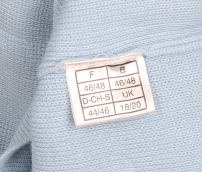 Womens UK Size 18/20 Daxon Blue Cardigan Jumper