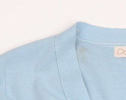 Womens UK Size 18/20 Daxon Blue Cardigan Jumper