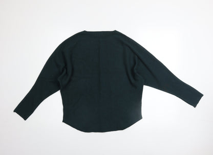 Womens UK Size M Quiz Green Pullover Jumper