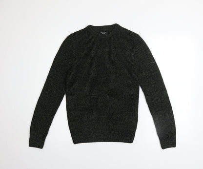 Mens UK Size XS New Look Green Pullover Jumper