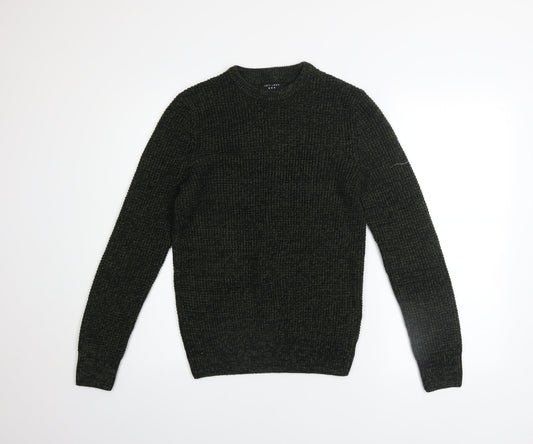 Mens UK Size XS New Look Green Pullover Jumper