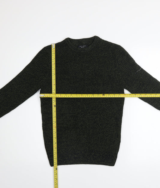 Mens UK Size XS New Look Green Pullover Jumper