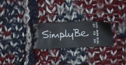 Womens UK Size 16/18 Simply Be Multicoloured Basic Jacket