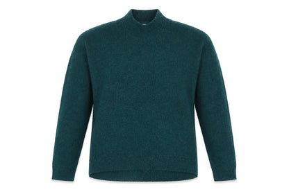 FatFace Women Green Mock Neck Knit Jumper Size 10