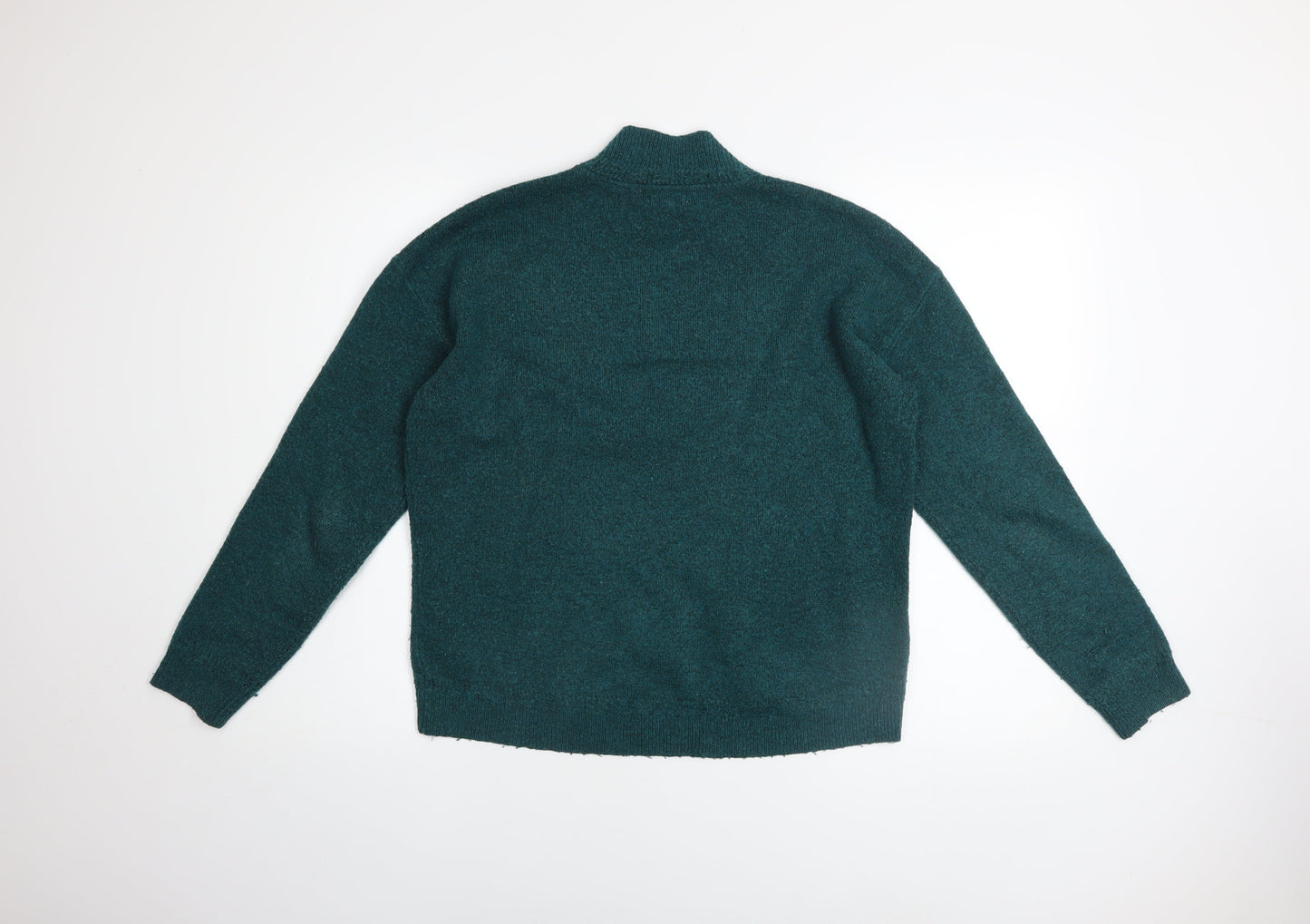 Womens UK Size 10 Fat Face Green Pullover Jumper
