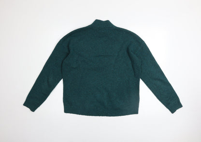 Womens UK Size 10 Fat Face Green Pullover Jumper