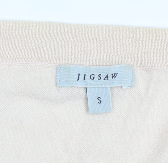 Womens UK Size S Jigsaw Beige Pullover Jumper