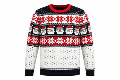 Men’s Large Multicoloured Christmas Santa Fair Isle Jumper