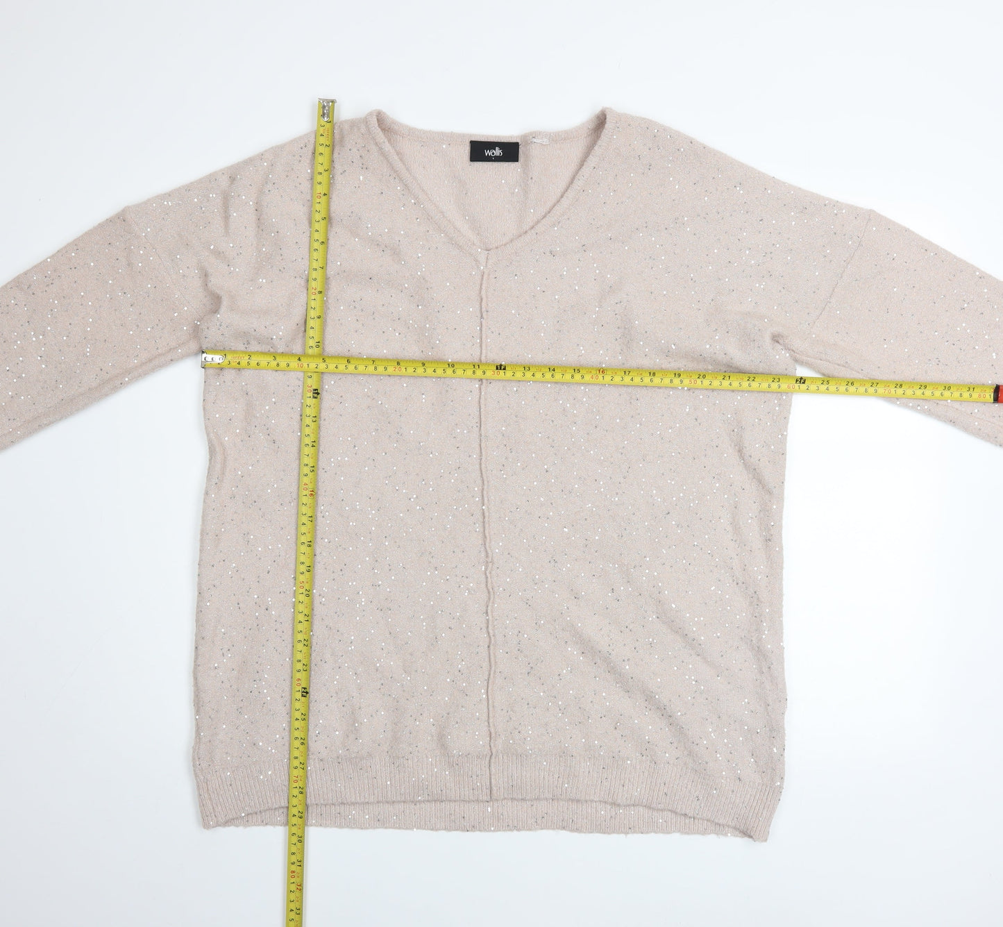 Womens UK Size L Wallis Beige Pullover Jumper