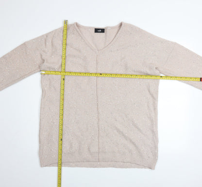 Womens UK Size L Wallis Beige Pullover Jumper